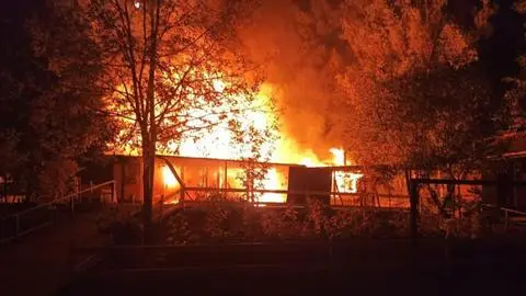 Estudian pronta reposición de escuela que se incendió en sector rural de Florida: hay ocho alumnos afectados