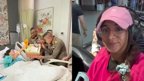 Influencer chilena es atropellada por militares en Tailandia: Soldados se disculparon con ella en el hospital