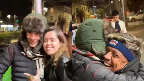 El inesperado encuentro entre Marcianeke y Tío René en las calles de Concepción