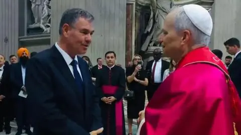 Manuel José Ossandón y su encuentro con el Papa León XIV: “Lo animé a visitar nuestro país”