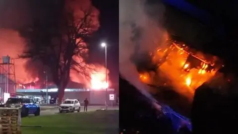 Incendio de gran magnitud afecta a bodegas de Fósforos Copihue: Indagan origen del siniestro