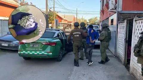 Operativo anti drogas en Los Ángeles termina con dos detenidos: Uno es extranjero en situación irregular