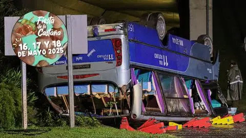 Suspenden show de la Fiesta de la Castaña en Chiguayante por accidente de microbús que dejó tres fallecidos