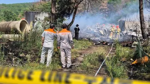 Cuatro muertos en la caída de avión sobre una zona montañosa en Corea del Sur