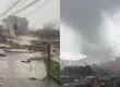 Clasificaría como tornado: Caos en Puerto Varas por impactante fenómeno meteorológico que arrasa con zona urbana