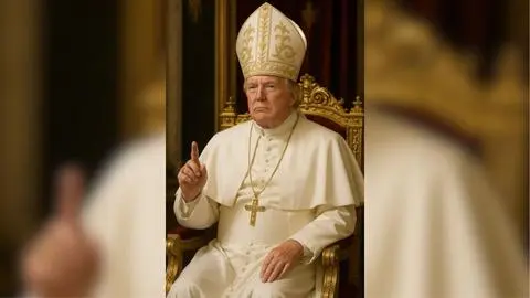 Trump publica polémica imagen caracterizado como Papa creada con IA