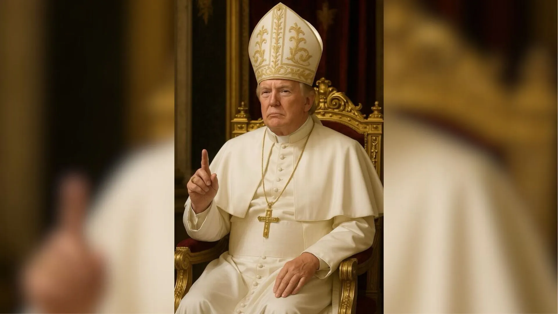 Trump publica polémica imagen caracterizado como Papa creada con IA