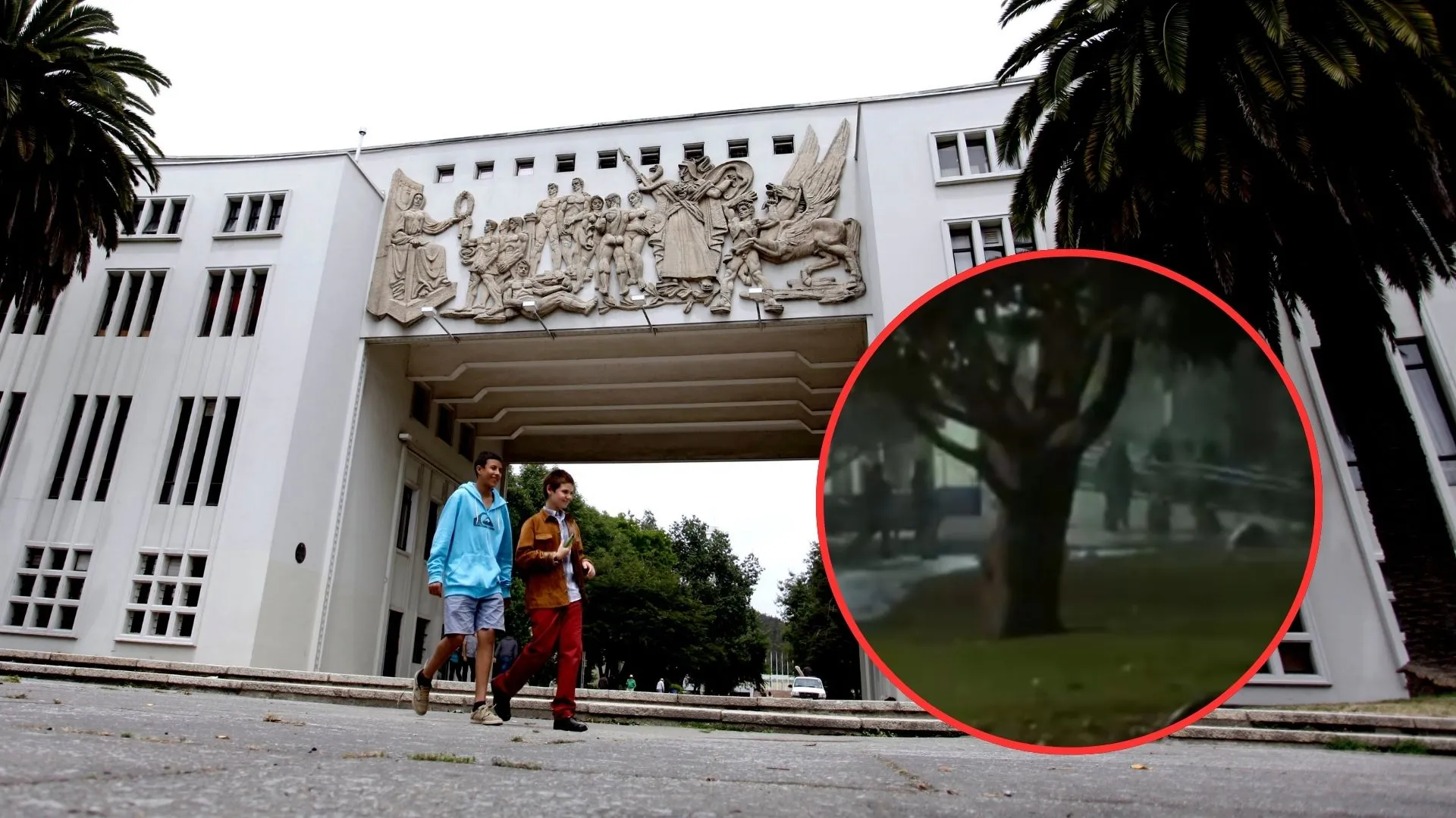 Carabineros desaloja toma de la UdeC tras petición de la misma universidad: Acusaron daños a Monumento Histórico Nacional
