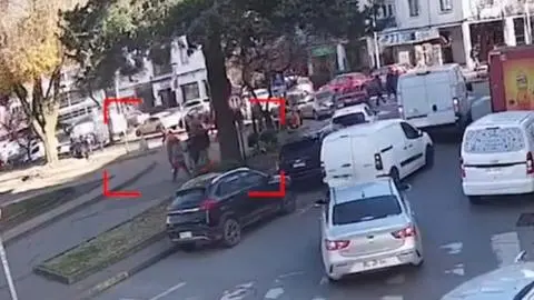 Transeúnte sufre asalto tipo “jauría” a plena luz del día en Plaza Perú de Concepción