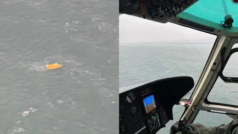 Armada comparte registro del momento en que halló el bote desaparecido en San Pedro de la Paz