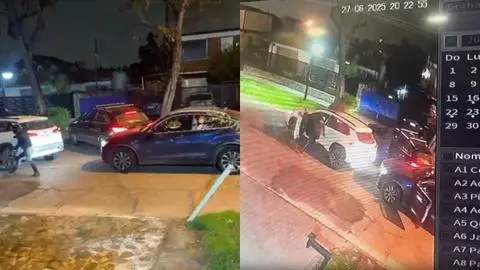 Registran violenta encerrona en Ñuñoa: Delincuentes amenazaron con armas de fuego a la víctima