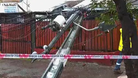 Mujer resulta electrocutada tras caída de árbol durante sistema frontal en La Florida
