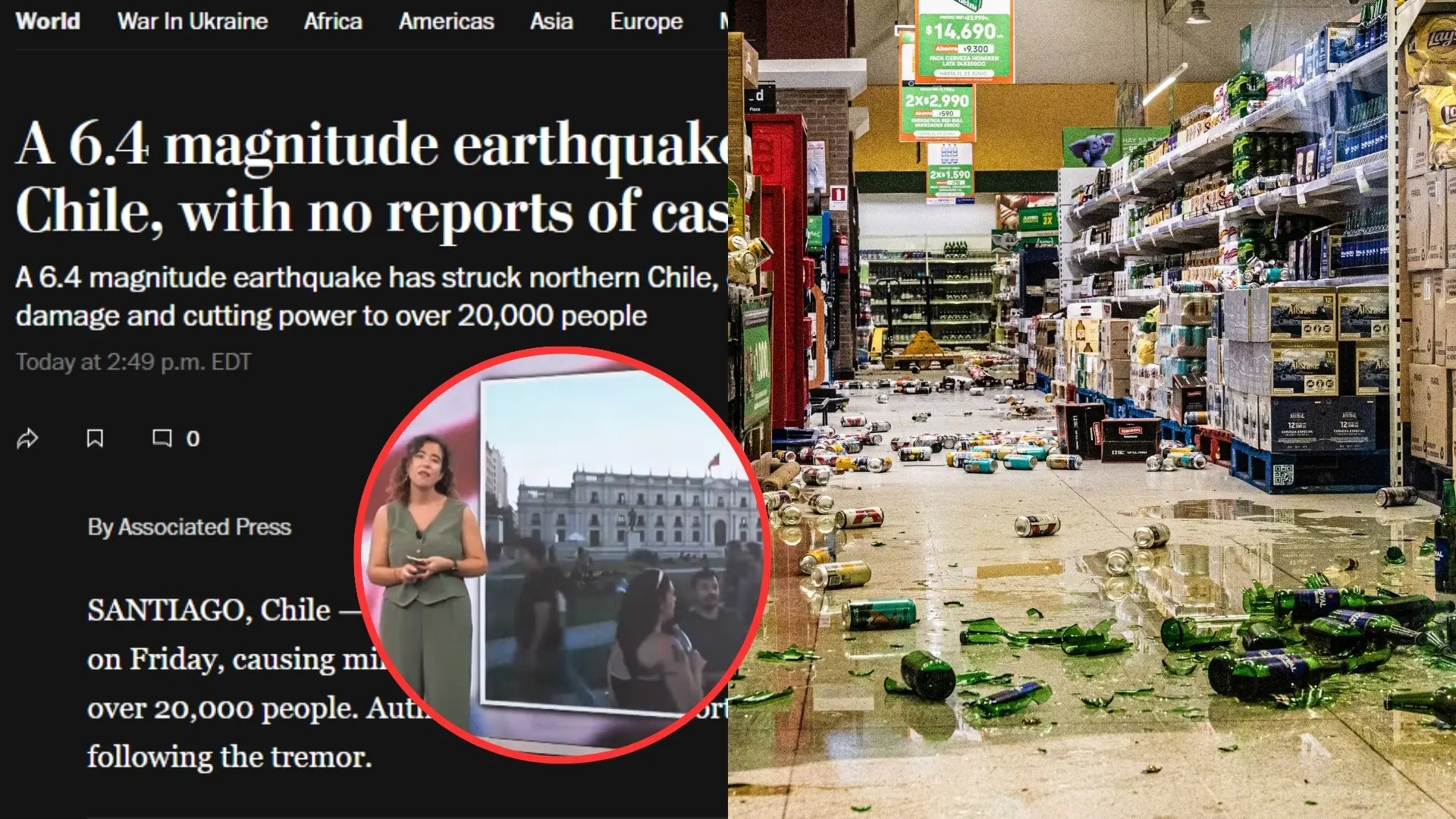 Así reaccionó la prensa en el mundo ante el sismo que sacudió gran parte de la Región de Atacama