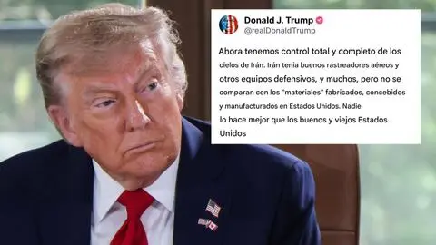Trump acusa a Irán y presume control aéreo total en medio de conflicto con Israel