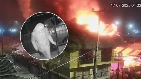 Prisión preventiva para sujeto que atacó a su expareja e incendió su casa: es el mismo que robaba disfrazado de monja en Santa Juana