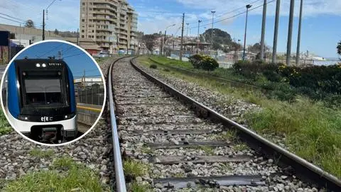 Ocho estaciones y doble vía: Así sería la extensión del Biotren a Penco