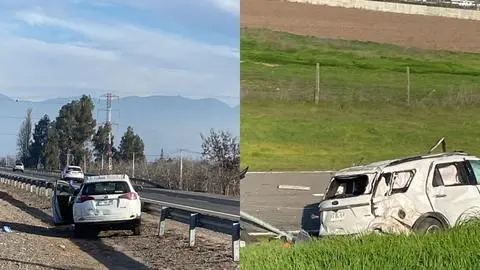 Encerrona en Buin termina con delincuente muerto tras violento choque en fuga