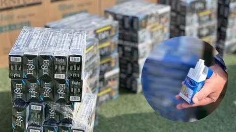 Cuantioso contrabando de cigarrillos en Calama deja tres detenidos: Avalúo es de casi cinco mil millones de pesos
