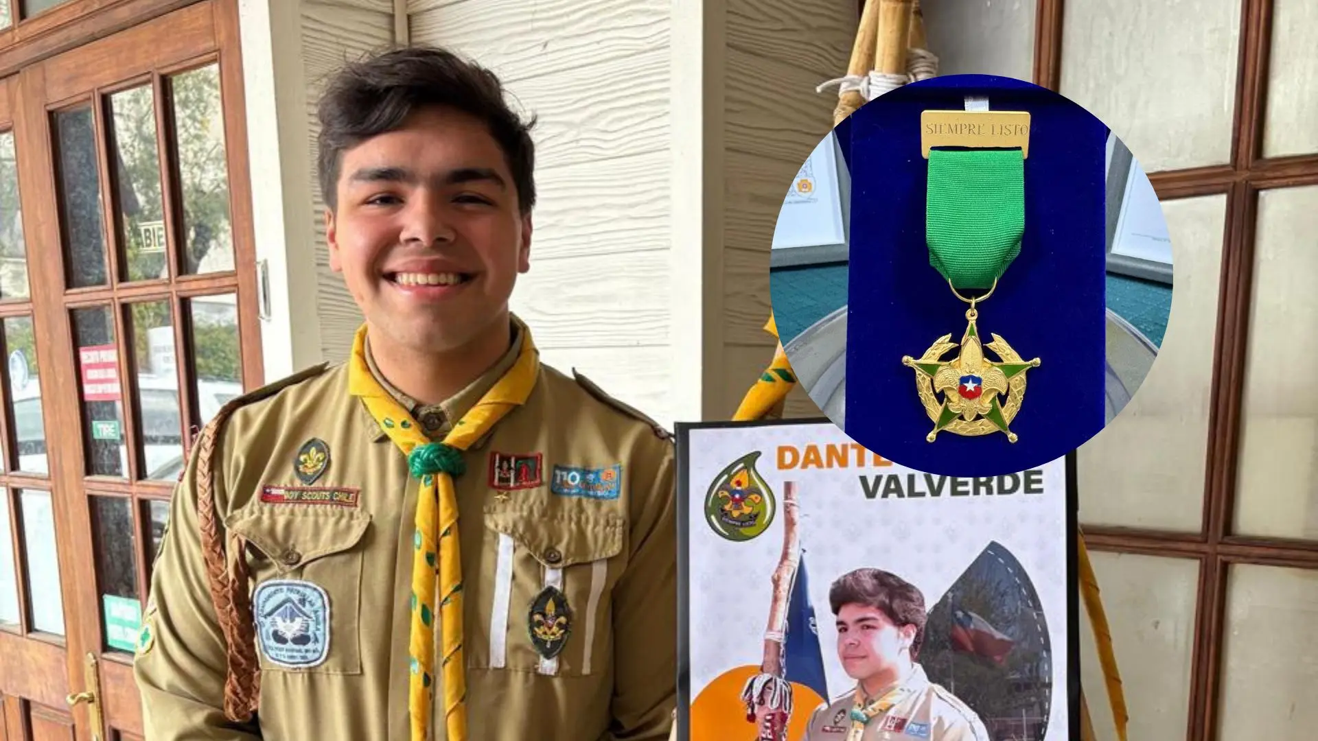 Joven de Hualpén recibió la máxima condecoración nacional de los Scout por su destacada trayectoria