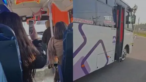 “Mátate solo w…”: Conductor de bus persigue a camión que lo chocó y provoca pánico entre sus pasajeros en San Pedro de la Paz