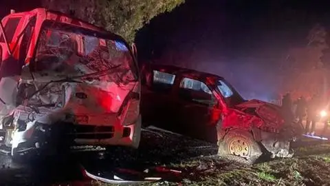 Matrimonio de adultos mayores fallece y dos personas resultan heridas graves tras accidente vehicular en ruta de Cunco
