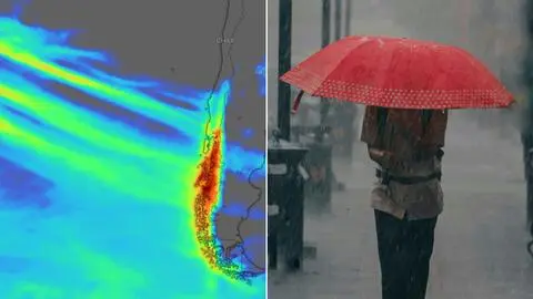 Implacable río atmosférico afectará hasta a 6 regiones de Chile los próximos días: más de 200 mm en estos sectores