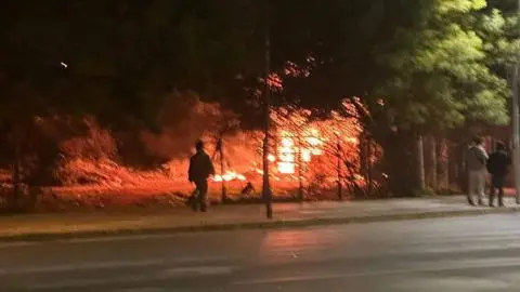 Víctimas serían personas en situación de calle: Incendio en mediagua deja tres fallecidos en Angol