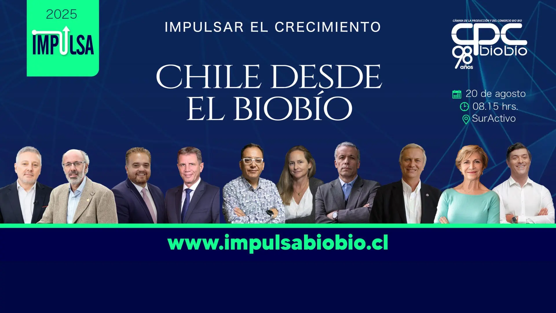 CPC Biobío convoca a líderes nacionales e internacionales en IMPULSA 2025