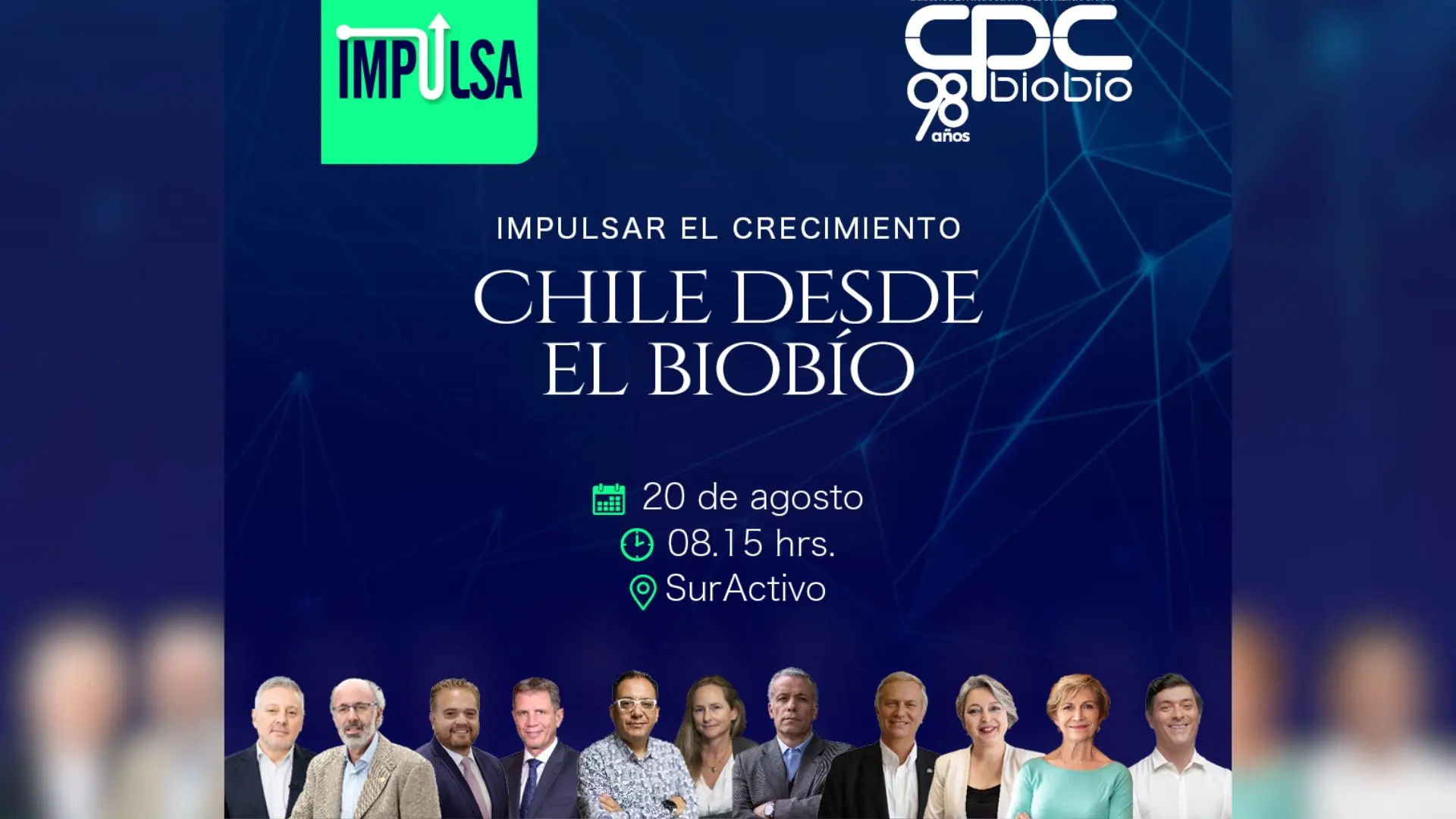CPC Biobío reúne a candidatos presidenciales en Impulsa 2025 para debatir el futuro del país desde la región