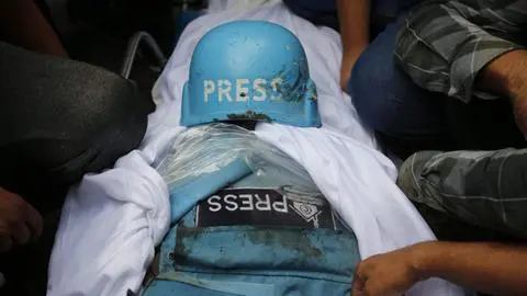 Reuters, AFP, BBC y AP publican declaración por deplorables condiciones de periodistas en Gaza