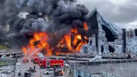 VIDEO | Gran incendio destruye el escenario de Tomorrowland en Bélgica a días del festival