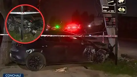 Choque de vehículo evidenciaría carreras ilegales y hasta un tour delictual en Conchalí