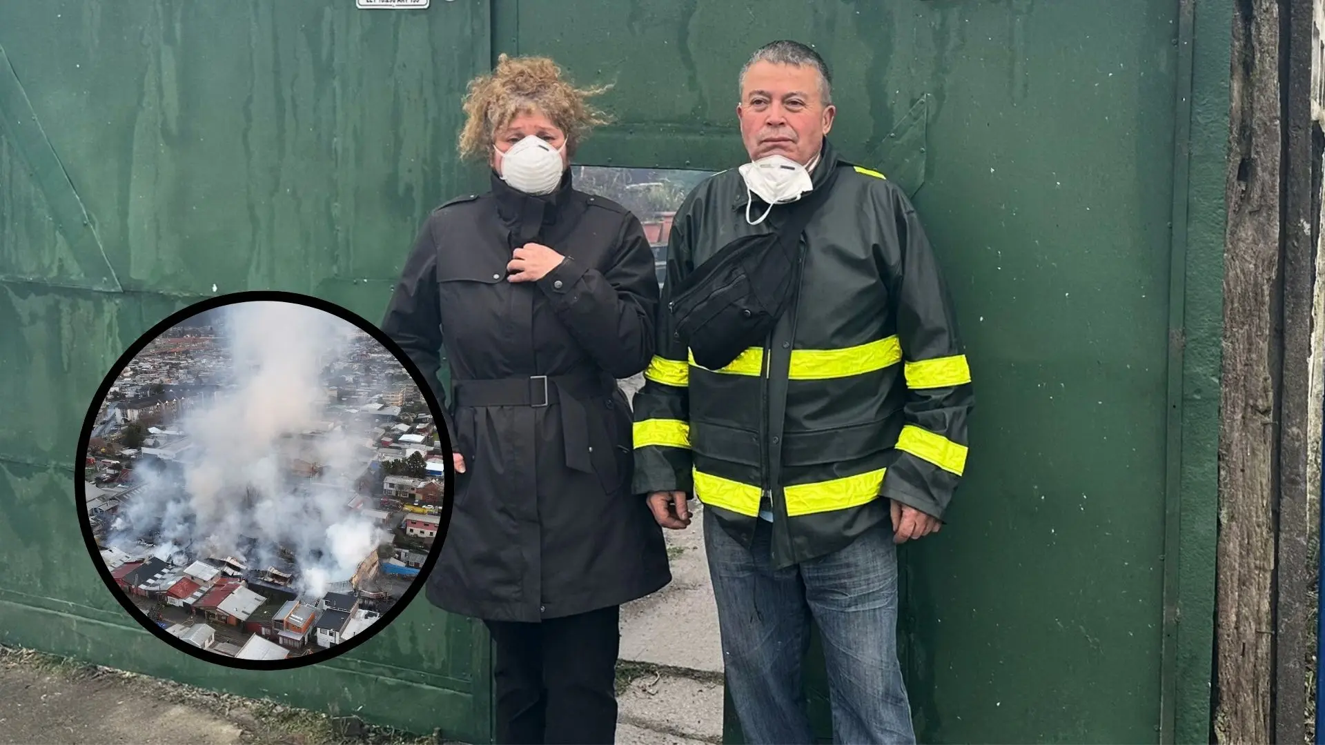 Matrimonio herido en el mega incendio de bodega en Concepción necesita colchonetas y frazadas
