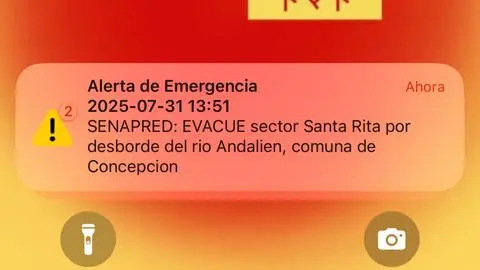 Alerta Roja en Concepción: Llaman a evacuación de sectores por desborde del río Andalién