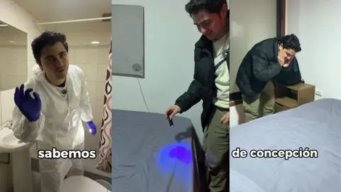 Moteles de Concepción bajo lupa y luz UV: tiktoker causa furor con inspecciones al “estilo forense”