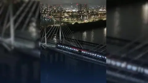 Presidente Boric comparte el primer recorrido del Biotren por el nuevo puente ferroviario del Biobío