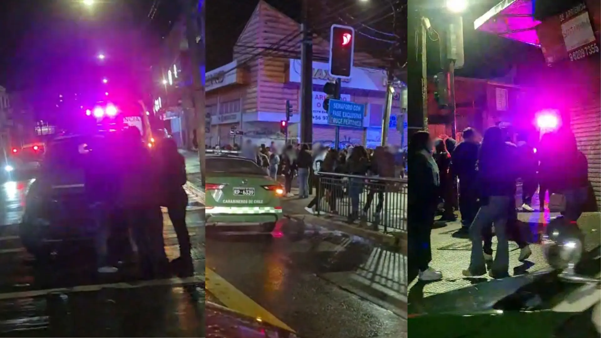 Balacera deja múltiples personas heridas en céntrico sector bohemio de Concepción durante la madrugada