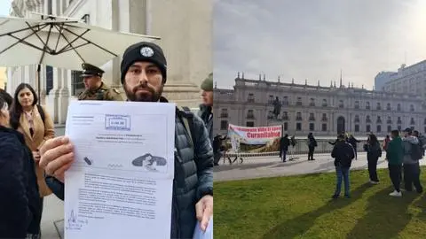 Residentes de Curanilahue llevaron carta a la Moneda ante amenazas de desalojo de Forestal Arauco
