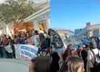 Acusan falta de pago de sus descuentos: Trabajadores de la educación protestan en el Mall del Trébol y cortan autopista a Talcahuano