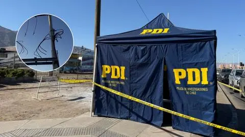 Cable expuesto en la vía pública provoca la muerte de una mujer y su mascota en Antofagasta