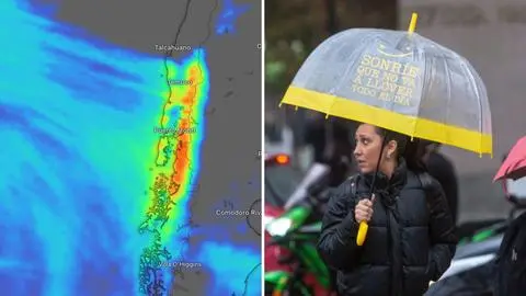 Vuelve la lluvia a la zona centro sur: río atmosférico beneficiará al menos a 5 regiones desde el sábado