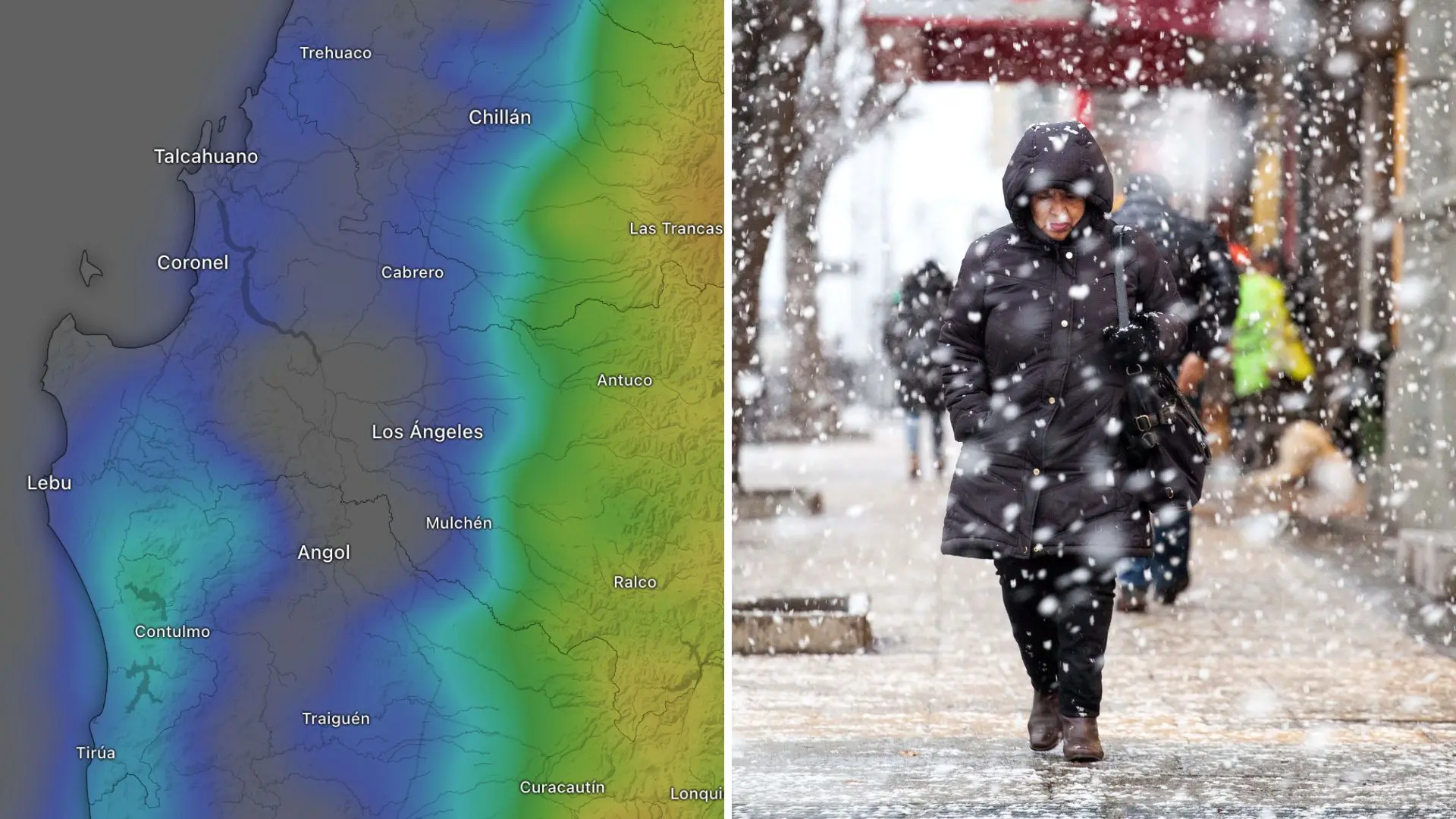 Nevadas en Biobío: sectores de estas 19 comunas podrían registrar nieve a partir de este jueves