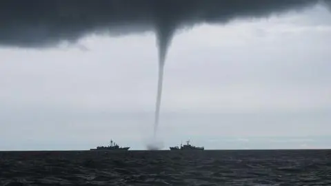 Alerta temprana preventiva para el Biobío: posibles trombas marinas en la costa