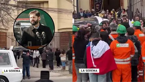 Presidente Boric viajó a La Serena para despedir a minero fallecido en El Teniente