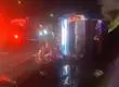 Bus con 25 pasajeros volcó en ruta entre Talca y Constitución a la altura de San Javier