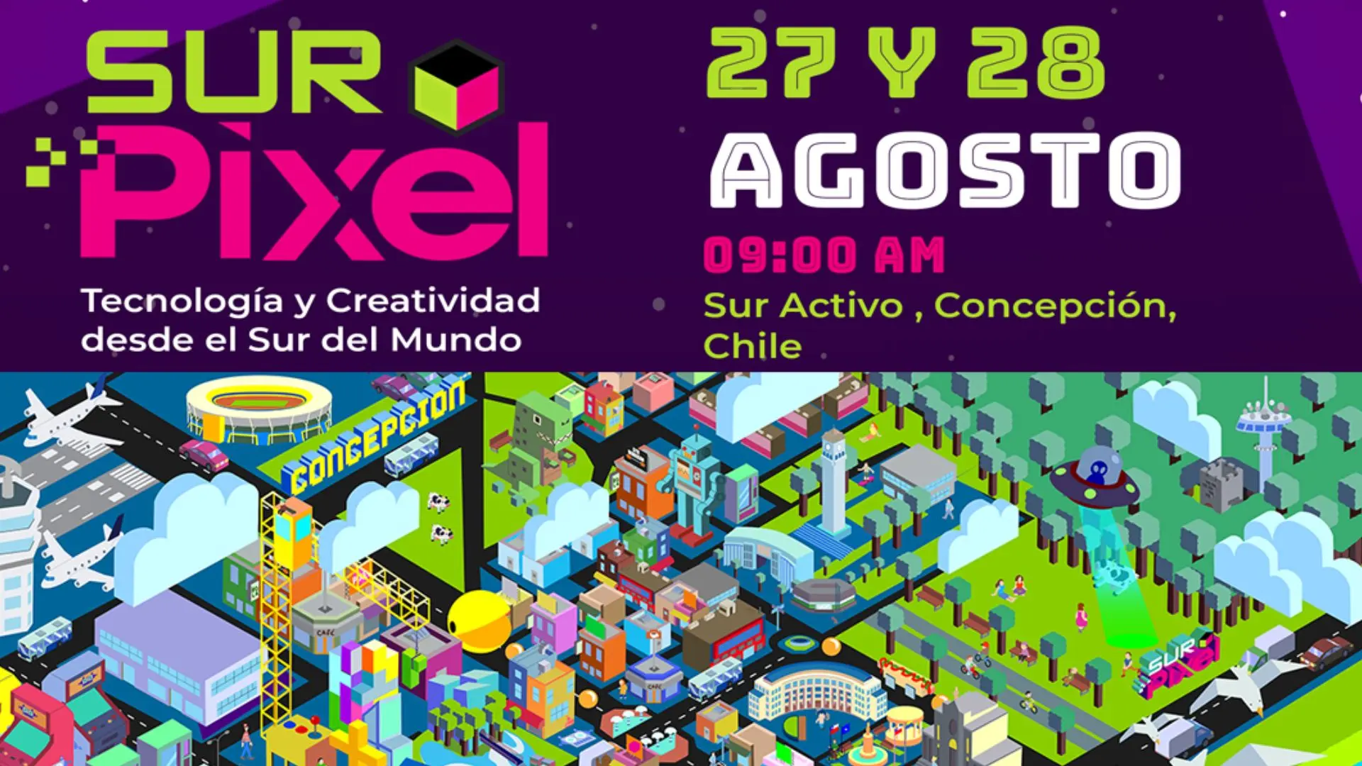 Biobío vivirá una verdadera fiesta de las industrias creativas con Sur Pixel