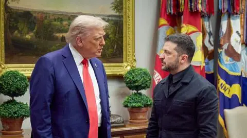 Llamado a Putin, micrófono abierto y fecha clave para el fin del conflicto: Lo que dejó la reunión entre Trump y Zelenski