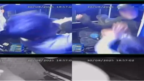 Captan nueva agresión a chofer en micro del Gran Concepción: Golpes desatan pánico de pasajeras