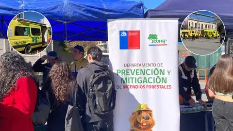 Feria de prevención de emergencias en Tribunales de Concepción