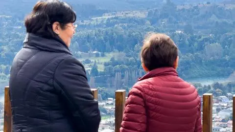 La comuna de Los Lagos avanza hacia la creación de un parque comunitario: inauguraron un mirador en el Cerro López